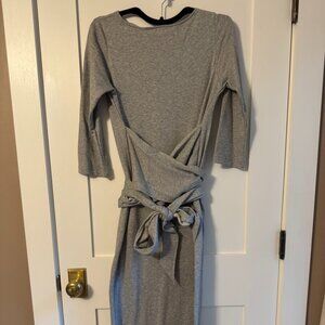 Ann Mashburn Tie Front Sweatshirt 100% Cotton Sweatshirt Dress